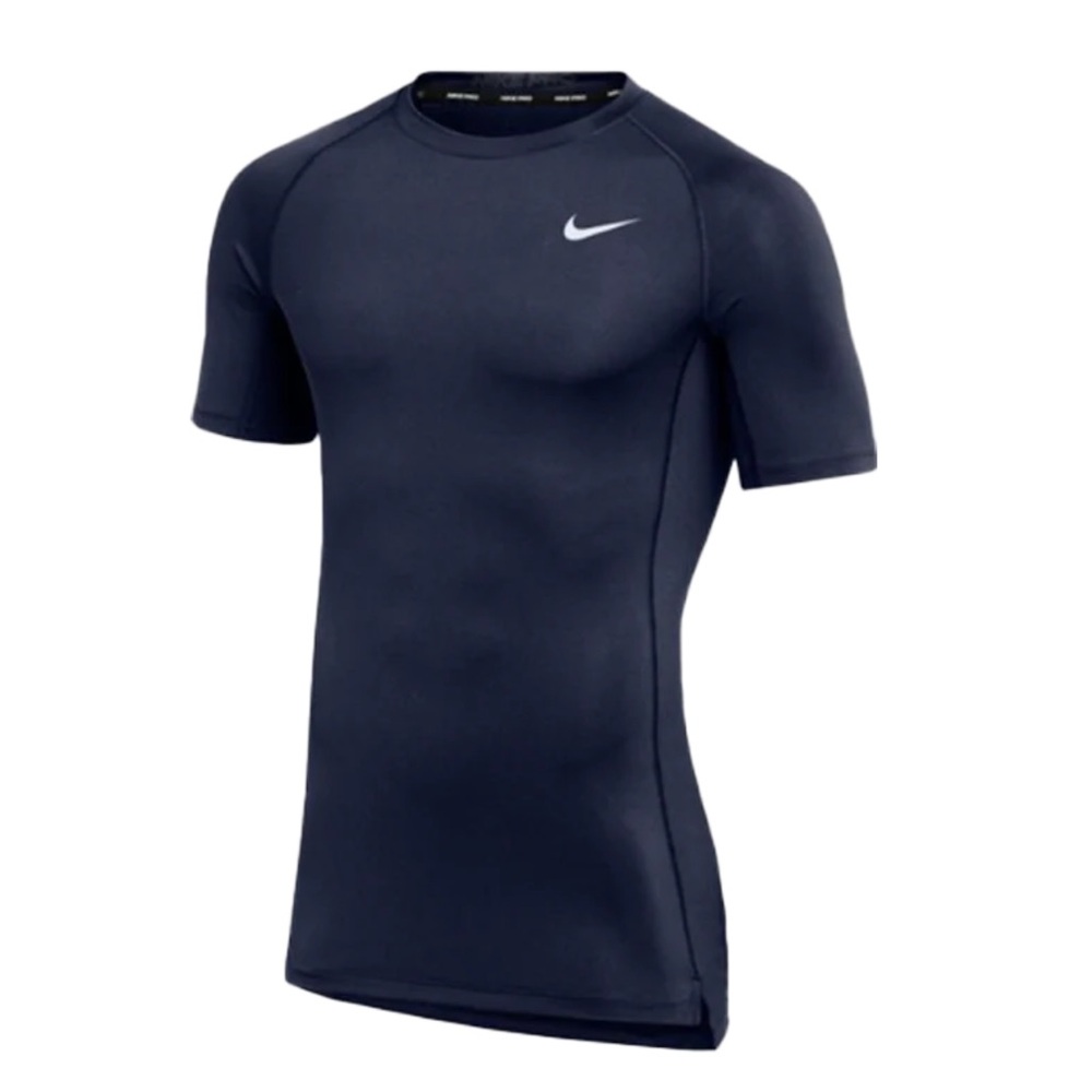 MENS NIKE PRO TIGHT SS TRAINING TOP Navy